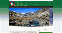 Desktop Screenshot of climatenepal.org.np